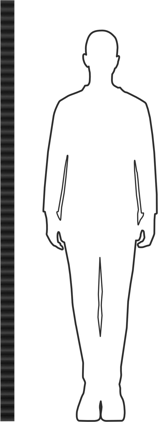 Kılavuz Ray Körüğü, 20 mm Ray Genişliği için, 6 Fit Uzatılmış Uzunluk