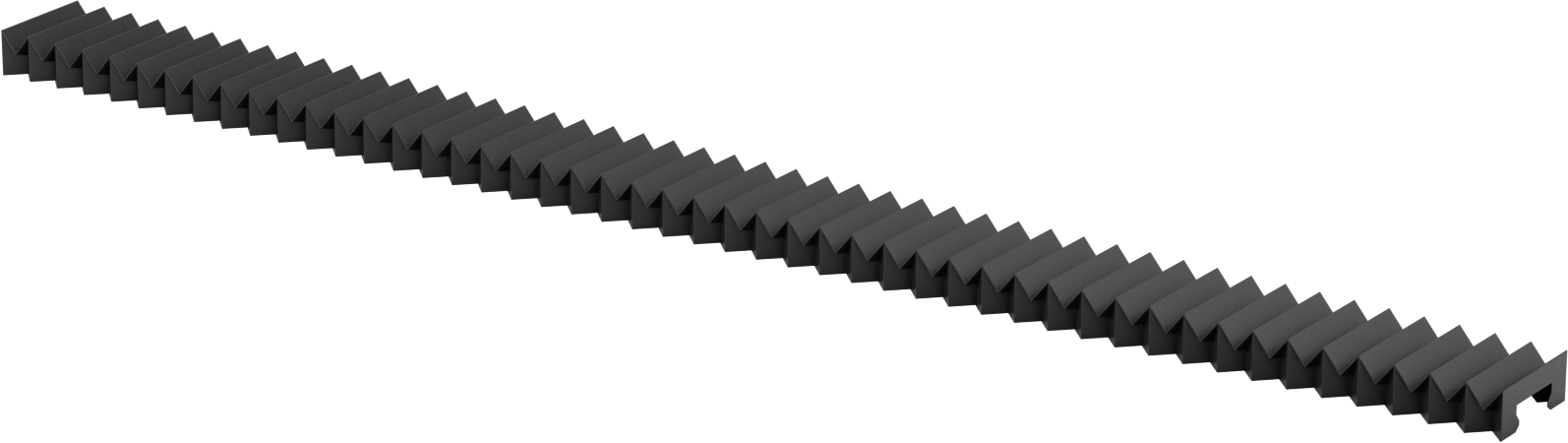 Kılavuz Ray Körüğü, 42 mm Ray Genişliği için, 4 Ayak Uzatılmış Uzunluk