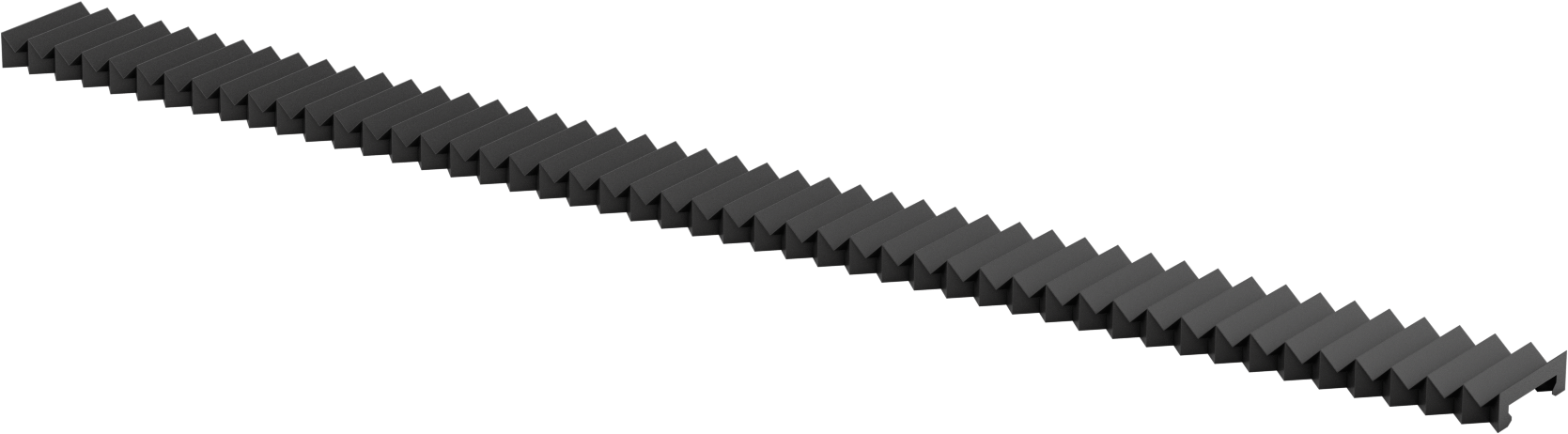 Kılavuz Ray Körüğü, 90 mm Ray Genişliği için, 6 Fit Uzatılmış Uzunluk