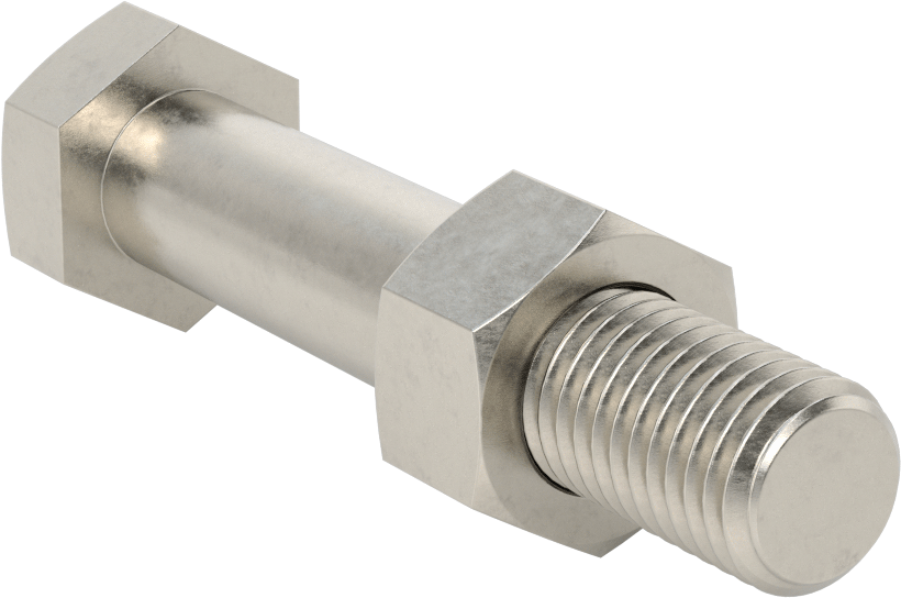 Boru Flanşları için Altıgen Vida ve Somun Kiti, 18-8 Paslanmaz Çelik, Sınıf 300, 3/4"-10 Diş, 5 Boyutlu Borular için