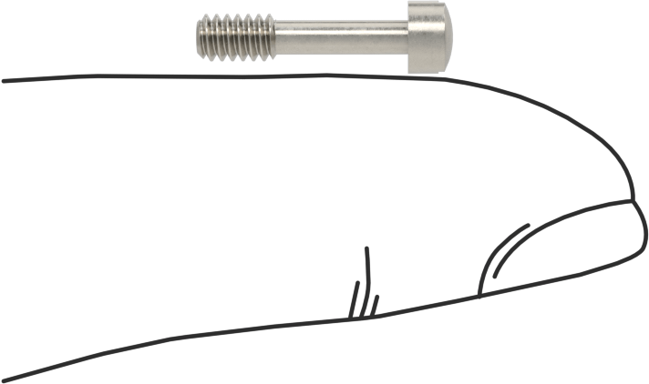 Yuvarlak Başlı Sabit Panel Vidası, 4-40 Diş Boyutu, 1/2" Uzunluk