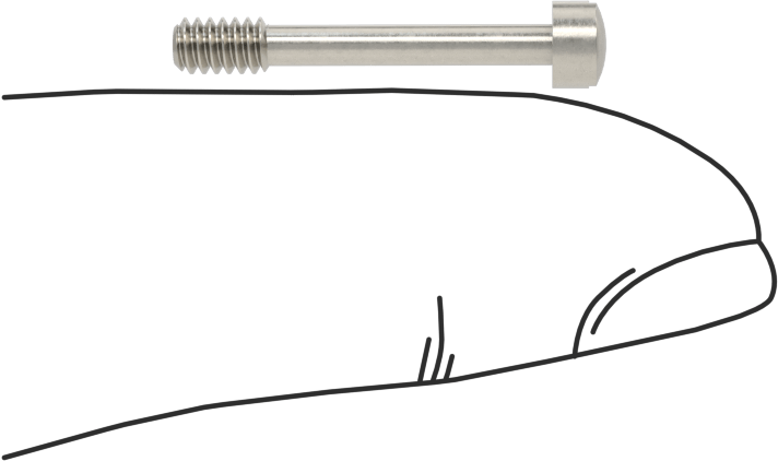 Yuvarlak Başlı Sabit Panel Vidası, 4-40 Diş Boyutu, 3/4" Uzunluk