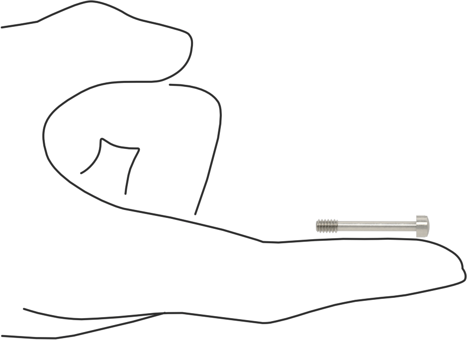 Yuvarlak Başlı Sabit Panel Vidası, 6-32 Diş Boyutu, 1" Uzunluk