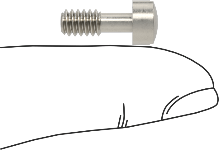 Yuvarlak Başlı Sabit Panel Vidası, 10-24 Diş Boyutu, 1/2" Uzunluk