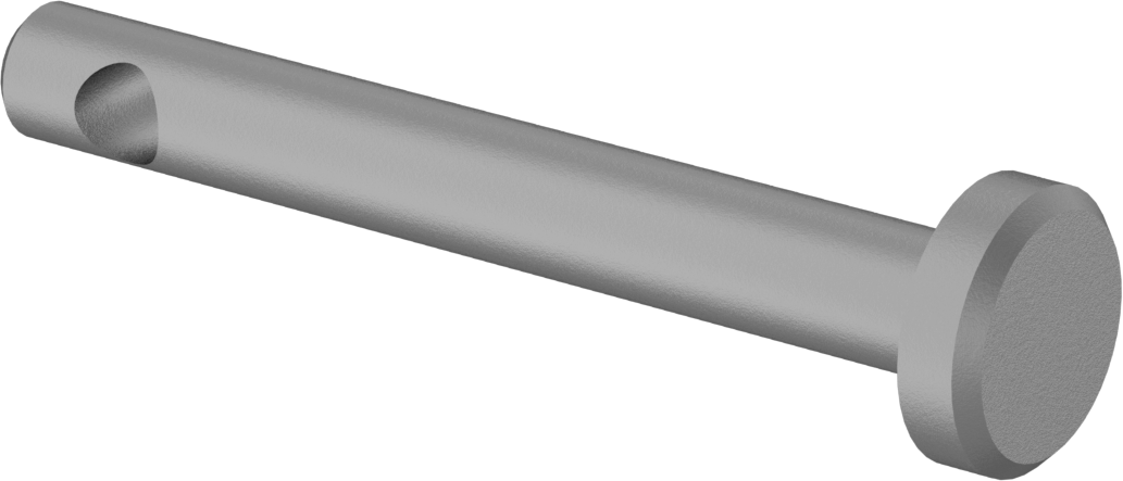 Çinko-Sarı-Kromat Kaplı Karbon Çelik Çatal Pim, 1/8" Çap, 13/16" Kullanılabilir Uzunluk