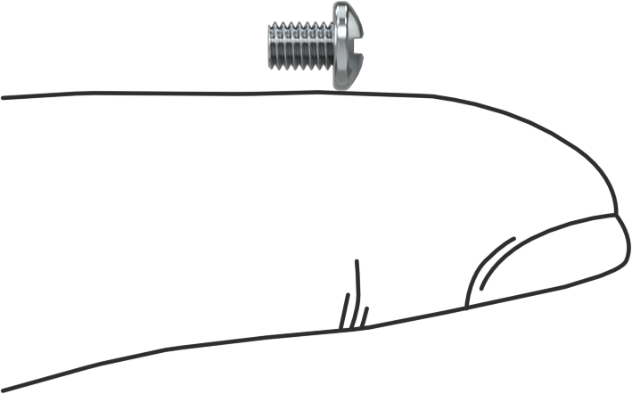 JIS Çelik Silindir Başlı Vidalar, M3 x 0,5 mm Dişli, 4 mm Uzunluk