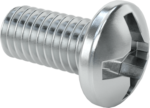 JIS Çelik Silindir Başlı Vidalar, M3 x 0,5 mm Dişli, 6 mm Uzunluk