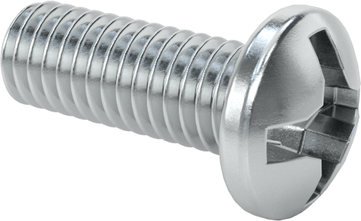 JIS Çelik Silindir Başlı Vidalar, M3 x 0,5 mm Dişli, 8 mm Uzunluk