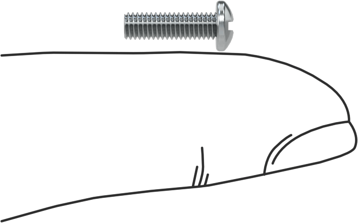 JIS Çelik Silindir Başlı Vidalar, M3 x 0,5 mm Dişli, 10 mm Uzunluk