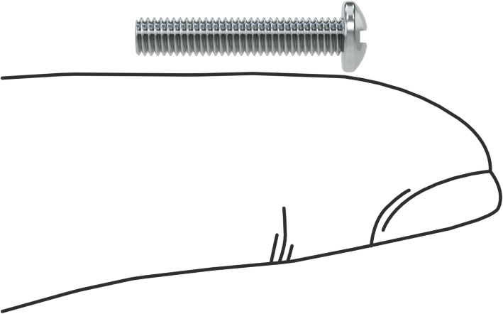 JIS Çelik Silindir Başlı Vidalar, M3 x 0,5 mm Dişli, 16 mm Uzunluk