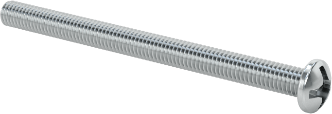 JIS Çelik Silindir Başlı Vidalar, M3 x 0,5 mm Dişli, 40 mm Uzunluk