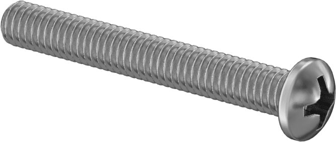 JIS Çelik Silindir Başlı Vidalar, M4 x 0,7 mm Diş, 30 mm Uzunluk
