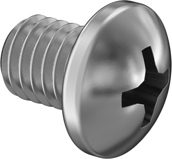 JIS Çelik Silindir Başlı Vidalar, M5 Boyutu x 0,8 mm Diş, 6 mm Uzunluk