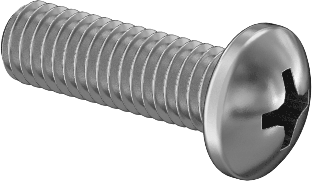 JIS Çelik Silindir Başlı Vidalar, M5 x 0,8 mm Diş, 16 mm Uzunluk
