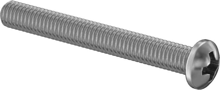 JIS Çelik Silindir Başlı Vidalar, M6 x 1 mm Diş, 50 mm Uzunluk