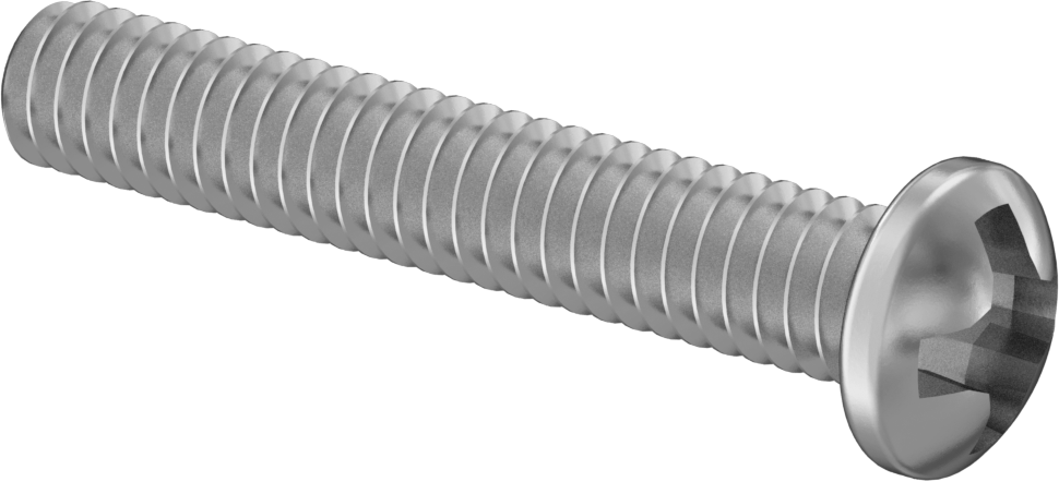 JIS Çelik Silindir Başlı Vidalar, M2 x 0,40 mm Diş, 12 mm Uzunluk