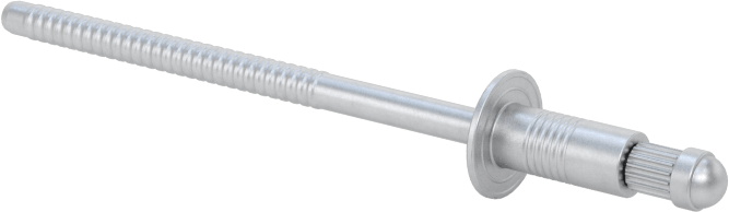 Kubbeli Başlı Yüksek Mukavemetli Kör Perçinler, Alüminyum, 1/8" Çap, 0,063“-0,125” Kalınlık için