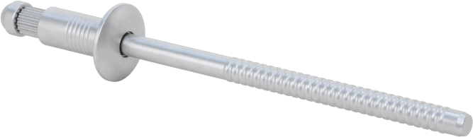 Kubbeli Başlı Yüksek Mukavemetli Kör Perçinler, Alüminyum, 1/8" Çap, 0,063“-0,125” Kalınlık için