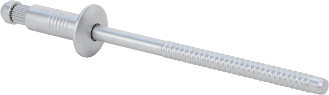Kubbeli Başlı Yüksek Mukavemetli Kör Perçinler, Alüminyum, 1/8" Çap, 0,094“-0,187” Kalınlık için