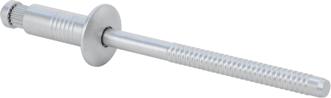 Kubbeli Başlı Yüksek Mukavemetli Kör Perçinler, Alüminyum, 5/32" Çap, 0,126“-0,25” Kalınlık için