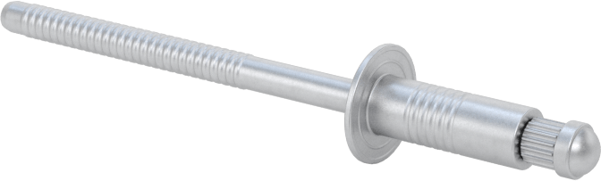 Kubbeli Başlı Yüksek Mukavemetli Kör Perçinler, Alüminyum, 5/32" Çap, 0,126“-0,25” Kalınlık için