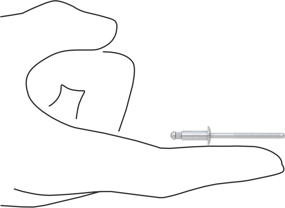 Kubbeli Başlı Yüksek Mukavemetli Kör Perçinler, Alüminyum, 5/32" Çap, 0,126“-0,25” Kalınlık için