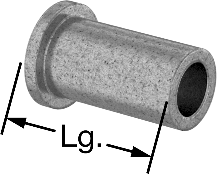 Yüksek Sıcaklık 841 Yatak Bronzu Flanşlı Kovanlı Rulman, Grafit Yağlamalı, 1/4" Mil Çapı için, 3/4" Uzunluk