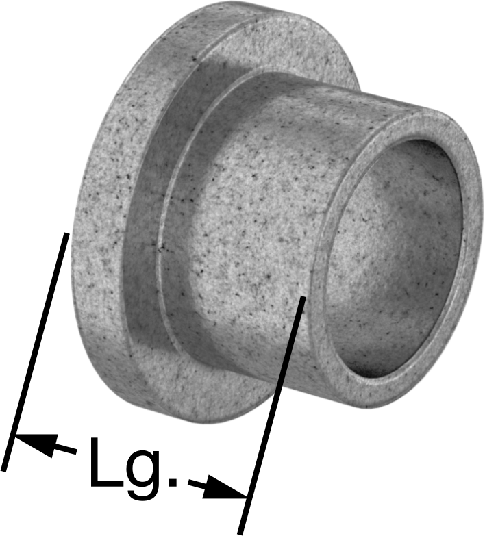 Yüksek Sıcaklık 841 Yatak Bronzu Flanşlı Kovanlı Rulman, 1/2“ Mil Çapı ve 5/8” Muhafaza İç Çapı için, 1/2" Uzunluk