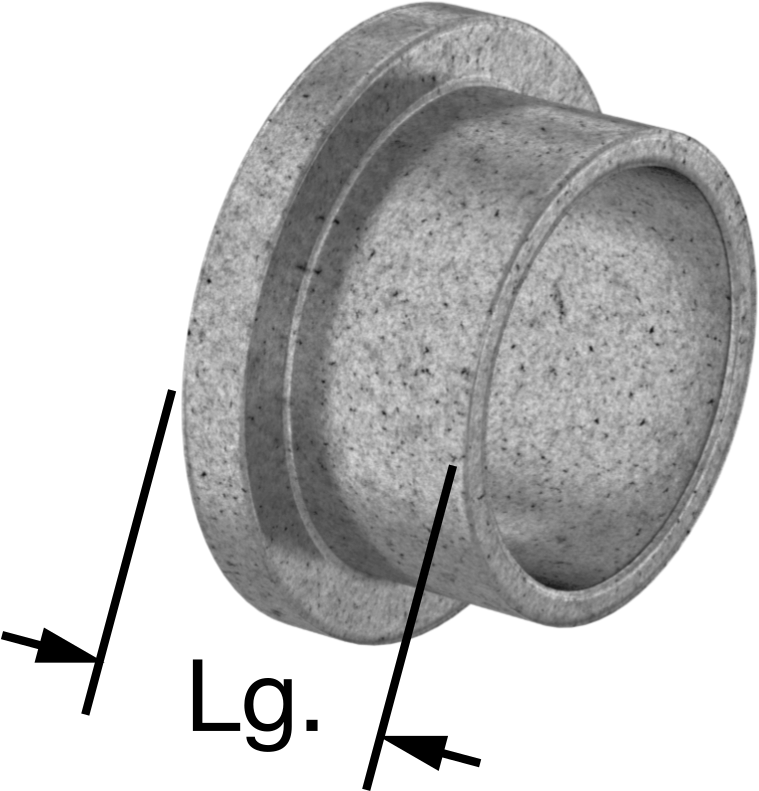 Yüksek Sıcaklık 841 Yatak Bronzu Flanşlı Kovanlı Rulman, Grafit Yağlamalı, 3/4" Mil Çapı için, 1/2" Uzunluk