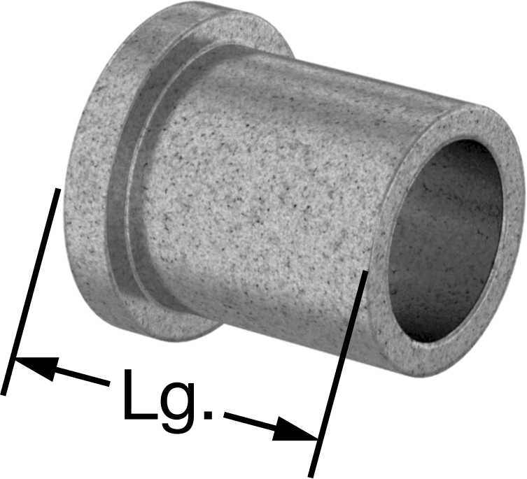 Yüksek Sıcaklık 841 Yatak Bronzu Flanşlı Kovanlı Rulman, Grafit Yağlamalı, 3/4" Mil Çapı için, 1-1/4" Uzunluk