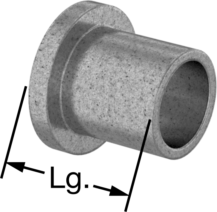Yüksek Sıcaklık 841 Yatak Bronzu Flanşlı Kovanlı Rulman, 1/2“ Mil Çapı ve 5/8” Muhafaza İç Çapı için, 3/4" Uzunluk
