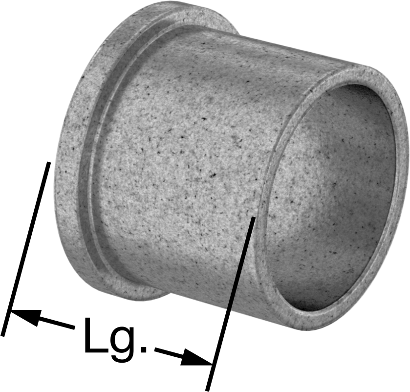 Yüksek Sıcaklık 841 Yatak Bronzu Flanşlı Kovanlı Rulman, Grafit Yağlamalı, 1-1/2" Mil Çapı için, 1-1/2" Uzunluk