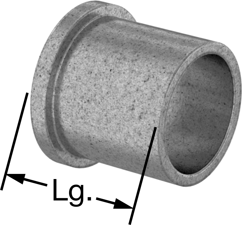 Yüksek Sıcaklık 841 Yatak Bronzu Flanşlı Kovanlı Rulman, Grafit Yağlamalı, 1-1/4" Mil Çapı için, 1-1/2" Uzunluk