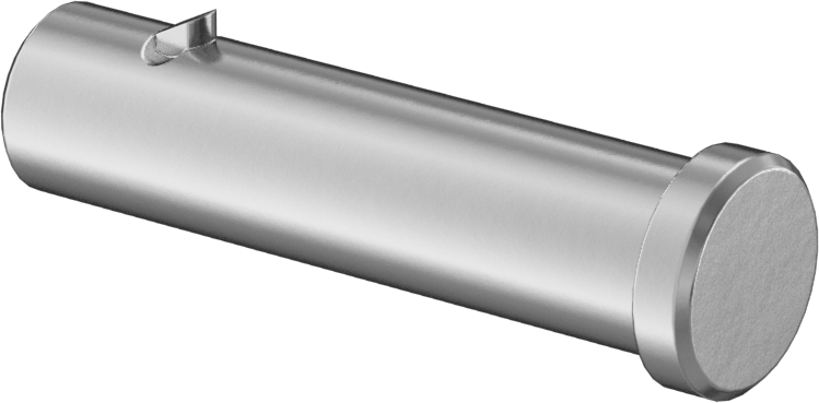 Kama ile Kendiliğinden Kilitlenen Çatal Pim, 18-8 Paslanmaz Çelik, 1/2" Çap, 1-1/2" Kullanılabilir Uzunluk