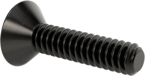 Siyah Oksit Alaşımlı Çelik Torx Düz Başlı Vidalar, 4-40 Diş Boyutu, 1/2" Uzunluk