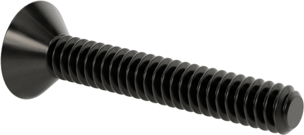 Siyah Oksit Alaşımlı Çelik Torx Düz Başlı Vidalar, 4-40 Diş Boyutu, 3/4" Uzunluk