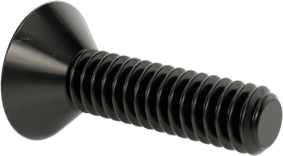 Siyah Oksit Alaşımlı Çelik Torx Düz Başlı Vidalar, 5-40 Diş Boyutu, 1/2" Uzunluk