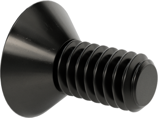 Siyah Oksit Alaşımlı Çelik Torx Düz Başlı Vidalar, 8-32 Diş Boyutu, 3/8" Uzunluk