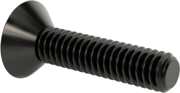 Siyah Oksit Alaşımlı Çelik Torx Düz Başlı Vidalar, 8-32 Diş Boyutu, 3/4" Uzunluk