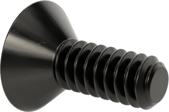 Siyah Oksit Alaşımlı Çelik Torx Düz Başlı Vidalar, 4-40 Diş Boyutu, 5/16" Uzunluk