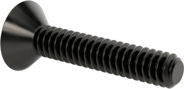 Siyah Oksit Alaşımlı Çelik Torx Düz Başlı Vidalar, 4-40 Diş Boyutu, 5/8" Uzunluk