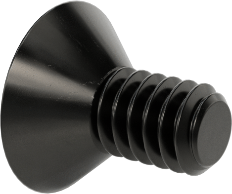 Siyah Oksit Alaşımlı Çelik Torx Düz Başlı Vidalar, 5-40 Diş Boyutu, 1/4" Uzunluk
