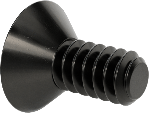 Siyah Oksit Alaşımlı Çelik Torx Düz Başlı Vidalar, 6-32 Diş Boyutu, 5/16" Uzunluk