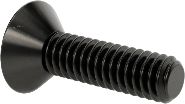 Siyah Oksit Alaşımlı Çelik Torx Düz Başlı Vidalar, 8-32 Diş Boyutu, 5/8" Uzunluk