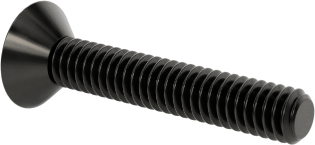 Siyah Oksit Alaşımlı Çelik Torx Düz Başlı Vidalar, 8-32 Diş Boyutu, 1" Uzunluk