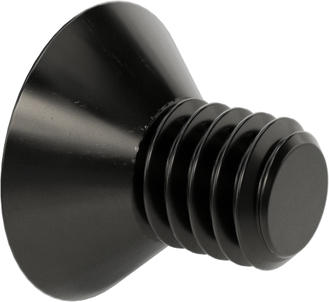 Siyah Oksit Alaşımlı Çelik Torx Düz Başlı Vidalar, 5/16"-18 Diş Boyutu, 1/2" Uzunluk