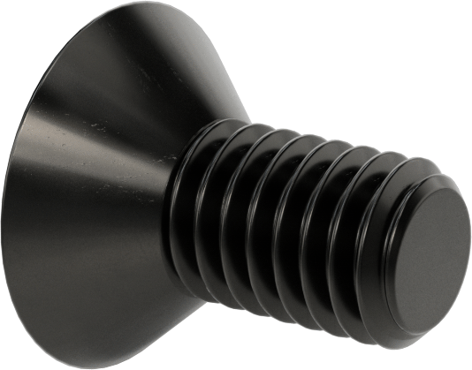 Siyah Oksit Alaşımlı Çelik Torx Düz Başlı Vidalar, 3/8"-16 Diş Boyutu, 3/4" Uzunluk