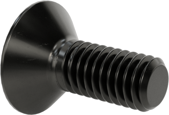 Siyah Oksit Alaşımlı Çelik Torx Düz Başlı Vidalar, M3 x 0,5 mm Diş Boyutu, 8 mm Uzunluk