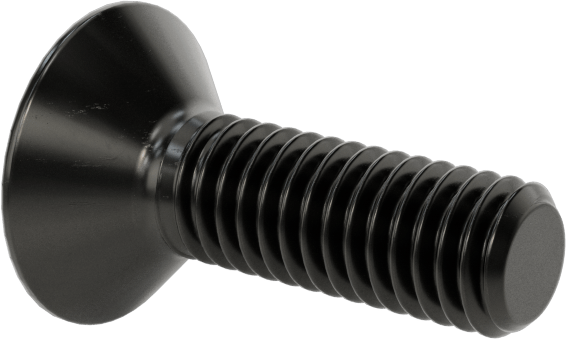 Siyah Oksit Alaşımlı Çelik Torx Düz Başlı Vidalar, M3 x 0,5 mm Diş Boyutu, 10 mm Uzunluk