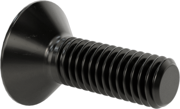 Siyah Oksit Alaşımlı Çelik Torx Düz Başlı Vidalar, M5 x 0,8 mm Diş Boyutu, 16 mm Uzunluk